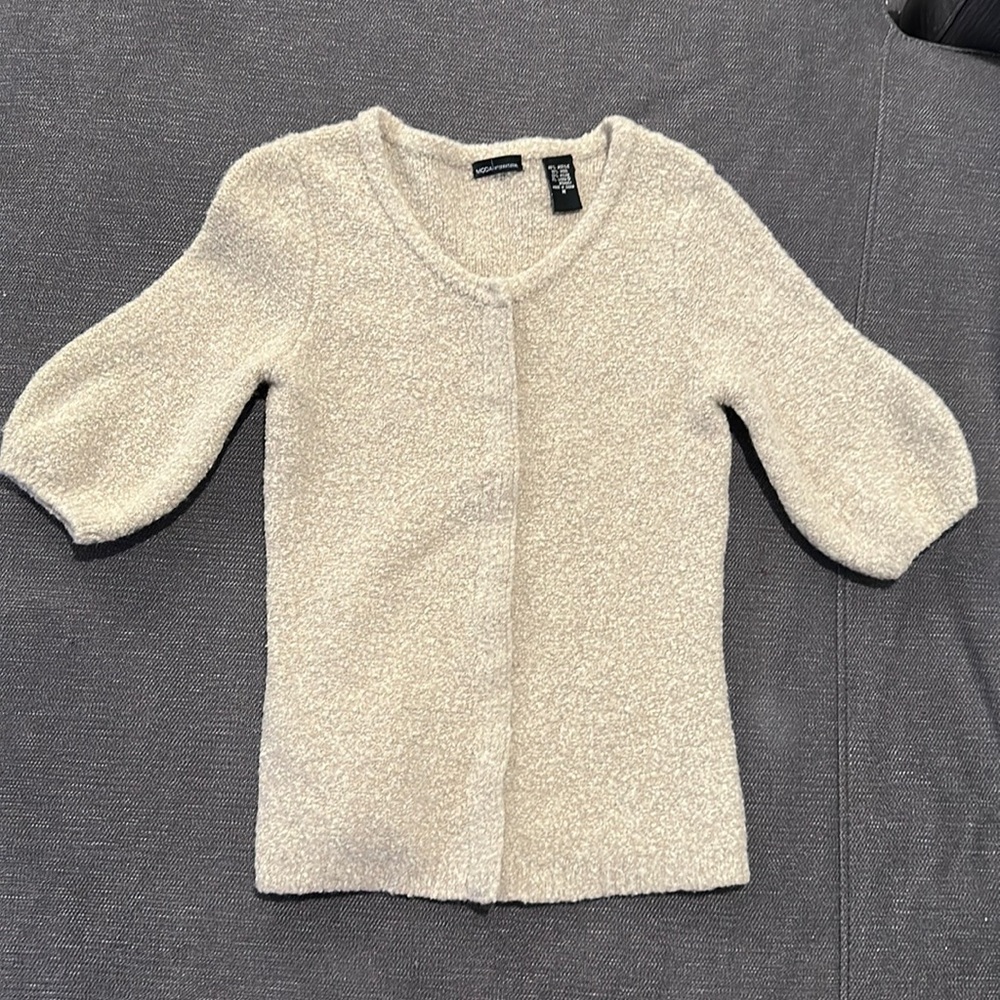 Tan cardigan